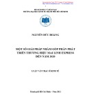 Luận văn Thạc sĩ Kinh tế: Một số giải pháp nhằm góp phần phát triển thương hiệu Mai Linh Express đến năm 2020