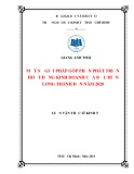 Luận văn Thạc sĩ Kinh tế: Một số giải pháp góp phần phát triển hoạt động kinh doanh của Bưu điện Long Thành đến năm 2020