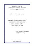 Khoá luận tốt nghiệp Đại học: Thiết kế phần mở đầu và củng cố bài giảng môn Hóa học lớp 11 Trung học phổ thông theo hướng đổi mới