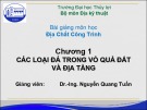 Bài giảng Địa chất công trình: Chương 1.4 - Dr.-Ing. Nguyễn Quang Tuấn