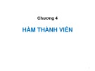 Bài giảng Lập trình hướng đối tượng C++‎ - Chương 4: Hàm thành viên