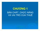 Bài giảng Thuế: Chương 1 - Nguyễn Đăng Khoa