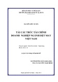 Luận văn Thạc sĩ Kinh tế: Tái cấu trúc tài chính doanh nghiệp ngành dệt may Việt Nam