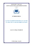 Luận văn Thạc sĩ Kinh tế: Các yếu tố ảnh hưởng đến động lực làm việc của nhân viên các doanh nghiệp tại TP.HCM