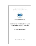 Luận văn Thạc sĩ Kinh tế: Chiến lược phát triển du lịch tỉnh Lâm Đồng đến năm 2015