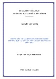 Luận văn Thạc sĩ Kinh tế: Những yếu tố tác động đến thoát nghèo trường hợp tại xã Cẩm Sơn - Cai Lậy - Tiền Giang 2007-2013