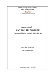 Bài giảng Văn học Trung Quốc - ĐH Phạm Văn Đồng