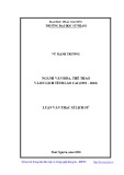 Luận văn Thạc sĩ Lịch sử: Ngành Văn hóa, Thể thao và Du lịch tỉnh Lào Cai (1991-2018)