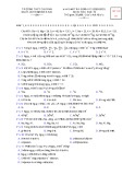 Đề thi giữa học kì 1 môn Hóa học lớp 10 năm 2020-2021 có đáp án - Trường THPT chuyên Nguyễn Thị Minh Khai