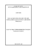 Luận văn Thạc sĩ Quản lý kinh tế: Nâng cao chất lượng công chức, viên chức, người lao động tại Sở Tài nguyên và Môi trường tỉnh Lào Cai