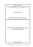 Luận văn Thạc sĩ Quản lý kinh tế: Quản lý dự án đầu tư xây dựng tại Quỹ Đầu tư phát triển tỉnh Thái Nguyên