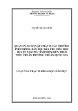 Luận văn Thạc sĩ Khoa học giáo dục: Quản lý cơ sở vật chất ở các trường PTDT Bán trú tiểu học huyện Nậm Pồ, tỉnh Điện Biên theo tiêu chuẩn trường chuẩn quốc gia