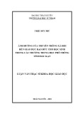 Luận văn Thạc sĩ Quản lý giáo dục: Ảnh hưởng của truyền thông xã hội đến giáo dục đạo đức cho học sinh trong các trường THPT tỉnh Bắc Kạn