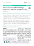 DiscoverY: A classifier for identifying Y chromosome sequences in male assemblies