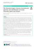 The Komodo dragon (Varanus komodoensis) genome and identification of innate immunity genes and clusters