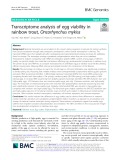 Transcriptome analysis of egg viability in rainbow trout, Oncorhynchus mykiss