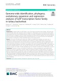 Genome-wide identification, phylogeny, evolutionary expansion and expression analyses of bZIP transcription factor family in tartary buckwheat