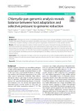 Chlamydia pan-genomic analysis reveals balance between host adaptation and selective pressure to genome reduction