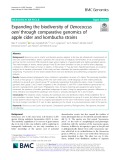 Expanding the biodiversity of Oenococcus oeni through comparative genomics of apple cider and kombucha strains