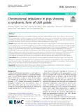 Chromosomal imbalance in pigs showing a syndromic form of cleft palate