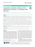 Comparative proteomic analysis of okra (Abelmoschus esculentus L.) seedlings under salt stress