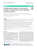Scalable optimal Bayesian classification of single-cell trajectories under regulatory model uncertainty