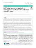 GAPPadder: A sensitive approach for closing gaps on draft genomes with short sequence reads
