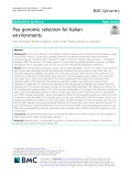 Pea genomic selection for Italian environments