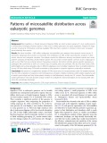 Patterns of microsatellite distribution across eukaryotic genomes
