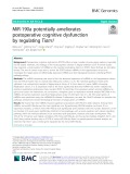MiR-190a potentially ameliorates postoperative cognitive dysfunction by regulating Tiam1