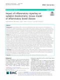 Impact of inflammatory signaling on radiation biodosimetry: Mouse model of inflammatory bowel disease