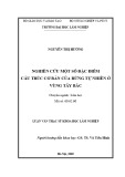 Luận văn Thạc sĩ Khoa học lâm nghiệp: Nghiên cứu một số đặc điểm cấu trúc cơ bản của rừng tự nhiên ở vùng Tây Bắc