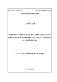 Luận văn Thạc sĩ Khoa học Lâm nghiệp: Nghiên cứu tính đa dạng của thực vật bậc cao có mạch tại vùng núi Viên Nam thuộc Vườn quốc gia Ba Vì (Hà Nội)