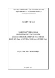 Luận văn Thạc sĩ Sinh học: Nghiên cứu phân loại phân tông Xuyên tâm liên (Subtrib. Andrographiinae Nees) thuộc họ Ô rô (Fam. Acanthaceae Juss) ở Việt Nam