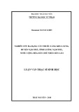 Luận văn Thạc sĩ Sinh học: Nghiên cứu đa dạng cây thuốc ở làng Khua Sung, huyện Nặm Thà, tỉnh Luông Nặm Thà, Nước cộng hòa dân chủ nhân dân Lào