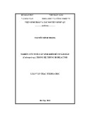 Luận văn Thạc sĩ Sinh học: Nghiên cứu nuôi cấy sinh khối rễ tơ Sâm dây (Codonopsis sp.) trong hệ thống bioreactor