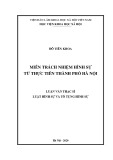 Luận văn Thạc sĩ Luật Hình sự và Tố tụng hình sự: Miễn trách nhiệm hình sự từ thực tiễn thành phố Hà Nội