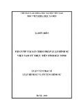 Luận văn Thạc sĩ Luật Hình sự và Tố tụng hình sự: Tội cướp tài sản theo pháp luật Việt Nam từ thực tiễn tỉnh Bắc Ninh