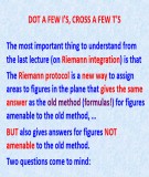Lecture Calculus - Chapter 23: Dot a few i’s, cross a few t’s