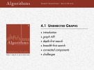 Lecture Algorithms - Chapter 4.1: Undirected Graphs