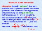 Lecture Calculus - Chapter 28: Riemann sums revisited