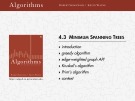 Lecture Algorithms - Chapter 4.3: Minimum Spanning Trees