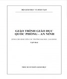 Giáo trình Giáo dục quốc phòng an ninh (tập 2): Phần 1