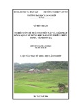 Luận văn Thạc sĩ Khoa học lâm nghiệp: Nghiên cứu đề xuất nguyên tắc và giải pháp đồng quản lý rừng Khu bảo tồn thiên nhiên Copia - tỉnh Sơn La