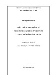 Luận văn Thạc sĩ Luật hình sự và Tố tụng hình sự: Miễn trách nhiệm hình sự theo pháp luật hình sự Việt Nam từ thực tiễn tỉnh Bình Phước