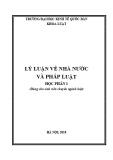 Giáo trình Lý luận về Nhà nước và Pháp luật - Trường Đại học Kinh tế Quốc Dân