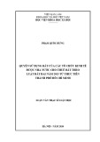 Luận văn Thạc sĩ Luật học: Quyền sử dụng đất của các tổ chức kinh tế được Nhà nước cho thuê đất theo Luật Đất đai năm 2013 từ thực tiễn thành phố Hồ Chí Minh