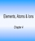 Lecture Basic chemistry: A Foundation - Chapter 4