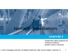 Lecture International Economics - Chapter 5: Nontariff Trade Barriers