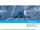 Lecture International Economics - Chapter 11: Foreign Exchange